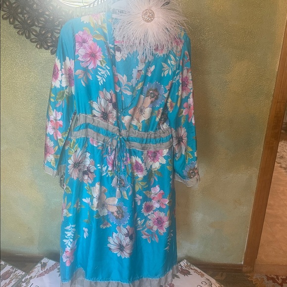 Silk Johnny Was gorgeous dress sz M - Picture 2 of 11